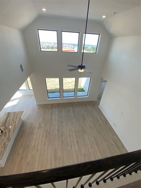 From 2nd floor landing to Family Room