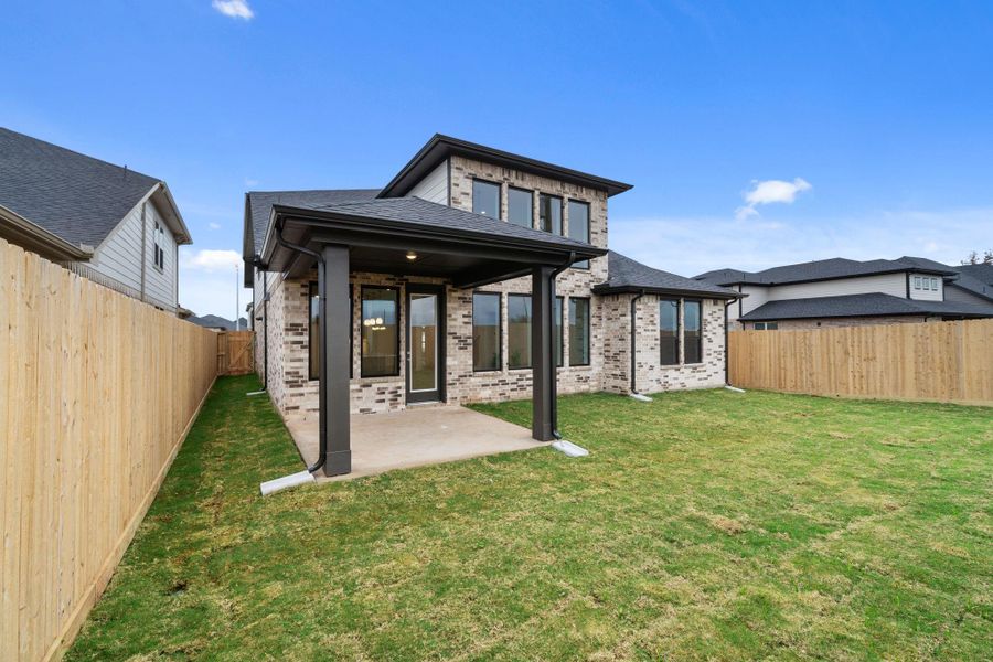 Exterior details and patio area of a home in Harvest Green - Final Opportunities, Richmond (Image 3).