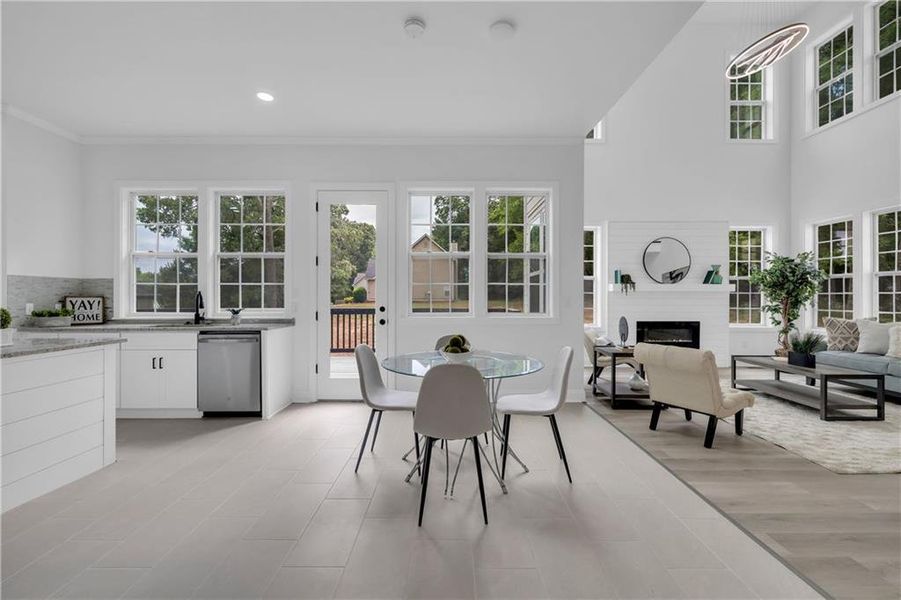 Furnished interior view inside a new home in , Douglasville (Image 25).