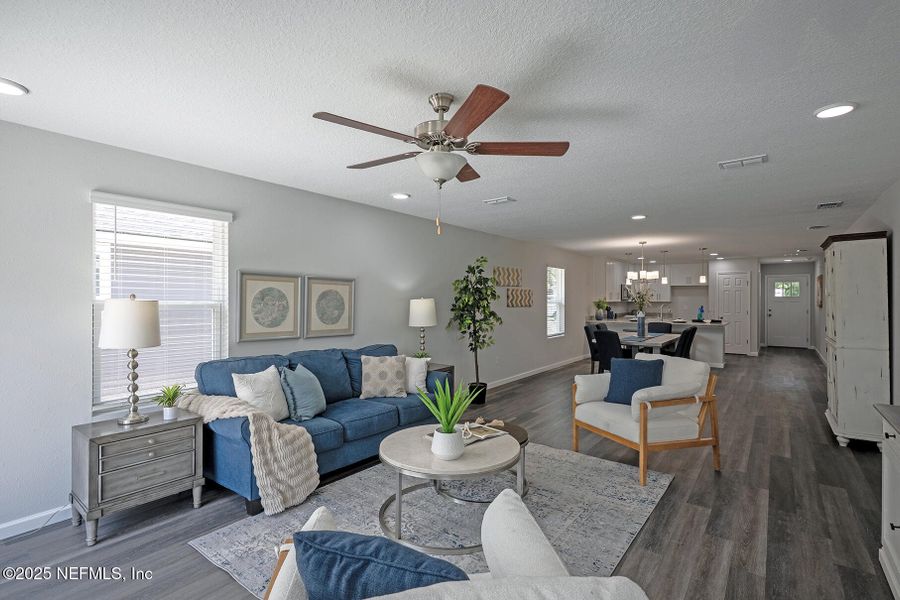 Furnished interior view inside a new home in , Jacksonville (Image 25). Furnished interior view inside a new home in , Jacksonville (Image 25).