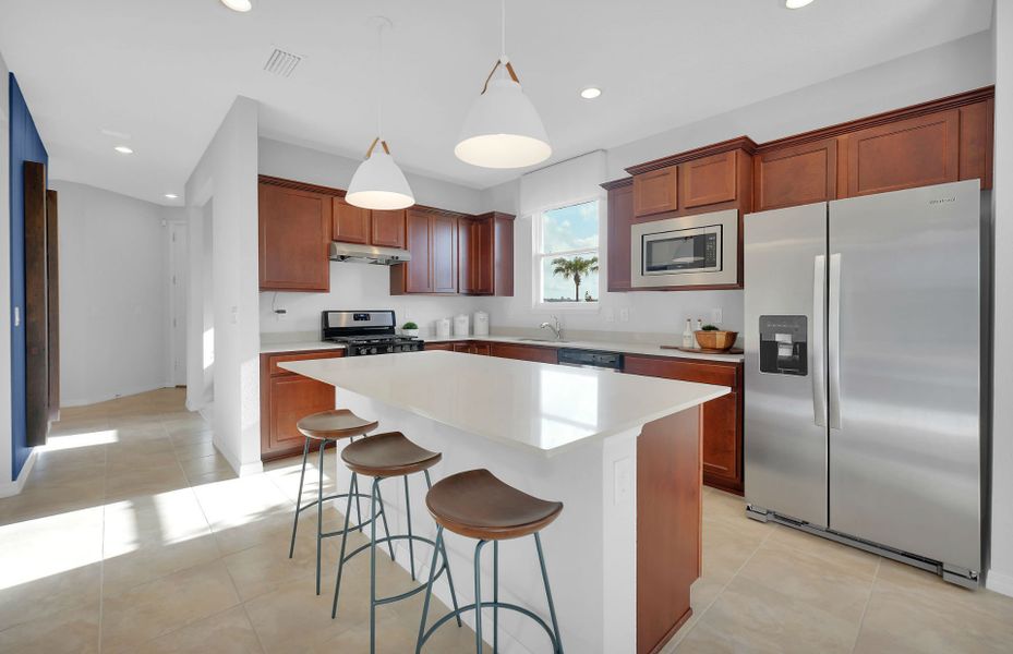 Furnished interior view inside a new home in Del Webb Wildlight, Yulee (Image 6).