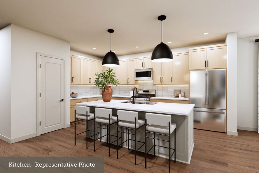 Furnished interior view inside a new home in Creekshaw – Classic, Royse City (Image 5).