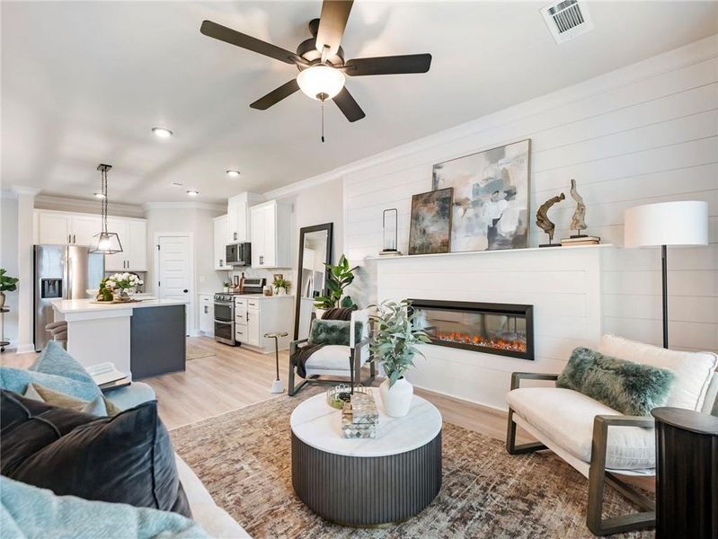 Furnished interior view inside a new home in Apalachee Overlook, Winder (Image 14).
