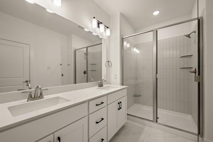 You'll find a lovely, spacious walk in shower in this dream owner's bath! You'll find a lovely, spacious walk in shower in this dream owner's bath!