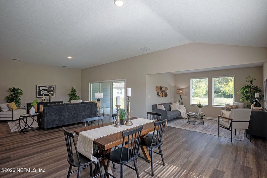 Furnished interior view inside a new home in Edinburgh Village, Jacksonville (Image 32).