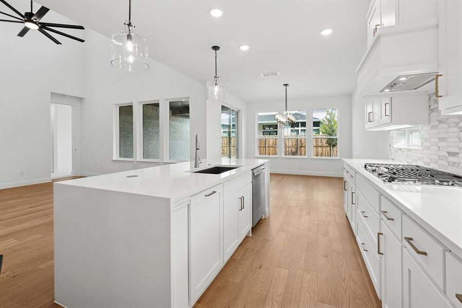 Furnished interior view inside a new home in Impression 55s, Frisco (Image 1).