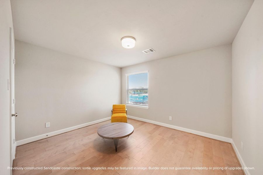 Peaceful and versatile, every secondary bedroom features a walk-in closet and room to grow into.