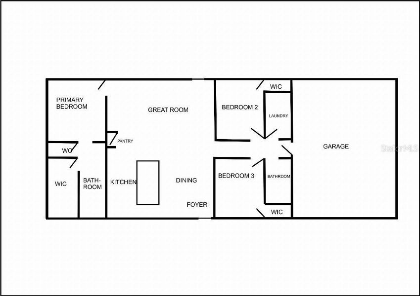 2D floor plan layout of this home in , Ocala, FL (Image 5). 2D floor plan layout of this home in , Ocala, FL (Image 5).