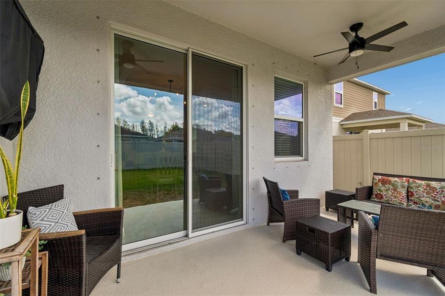 Exterior details and patio area of a home in Riverstone, Land O' Lakes (Image 27). Exterior details and patio area of a home in Riverstone, Land O' Lakes (Image 27).