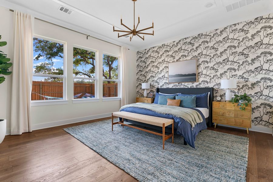 Furnished interior view inside a new home in Heritage, Dripping Springs (Image 33). Furnished interior view inside a new home in Heritage, Dripping Springs (Image 33).