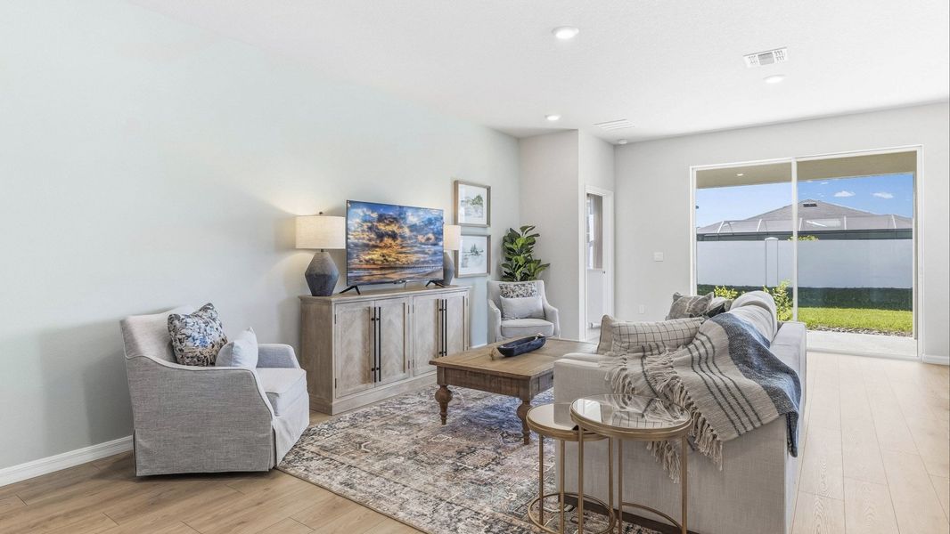 Representative furnished interior of a home built from the Delray by D.R. Horton in Legacy Preserve, Parrish (Image 6).