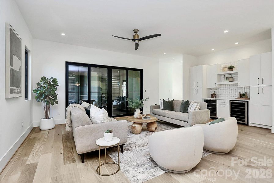 Furnished interior view inside a new home in , Charlotte (Image 37).
