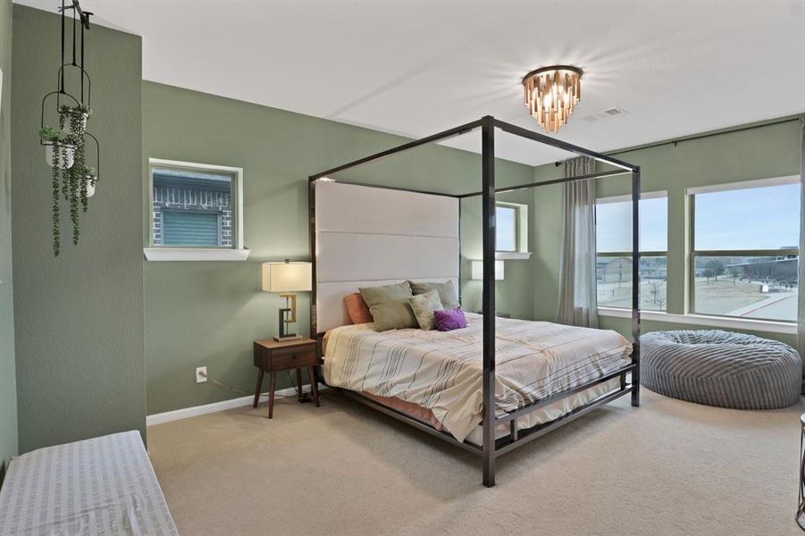 Spacious master bedroom