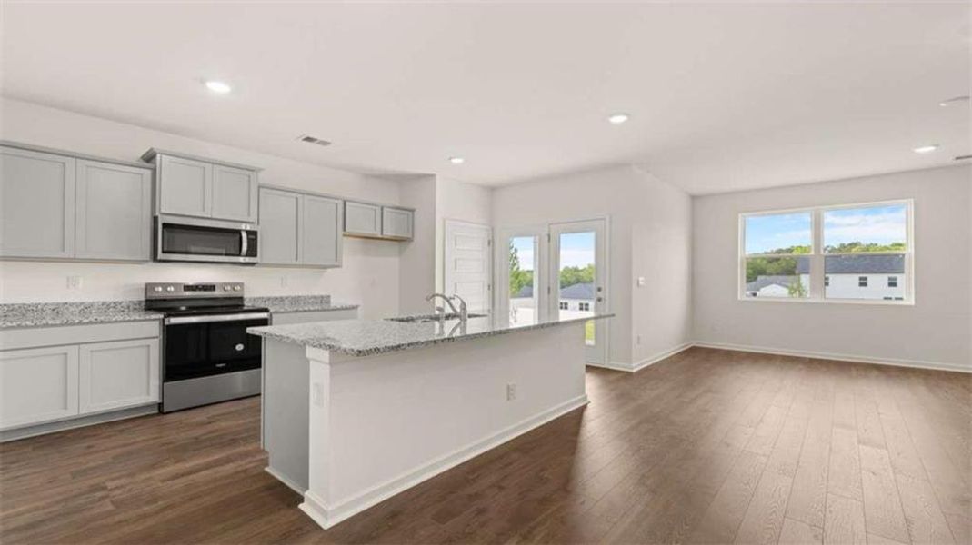Furnished interior view inside a new home in Champion's Run, Lithonia (Image 12).