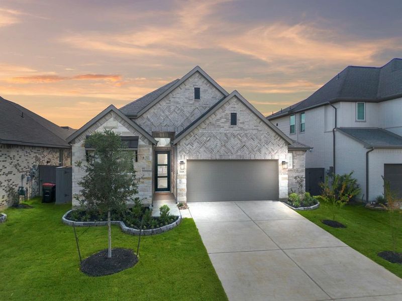 Front exterior of a new home in Jubilee, Hockley, TX, highlighting curb appeal (Image 26). Front exterior of a new home in Jubilee, Hockley, TX, highlighting curb appeal (Image 26).