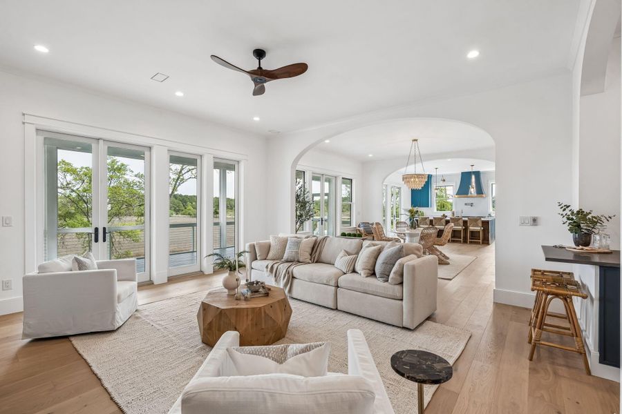 Furnished interior view inside a new home in , Johns Island (Image 9).