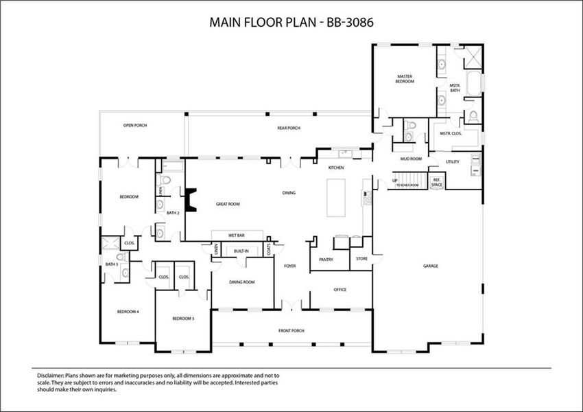 2D floor plan layout of this home in , Commerce, GA (Image 3).