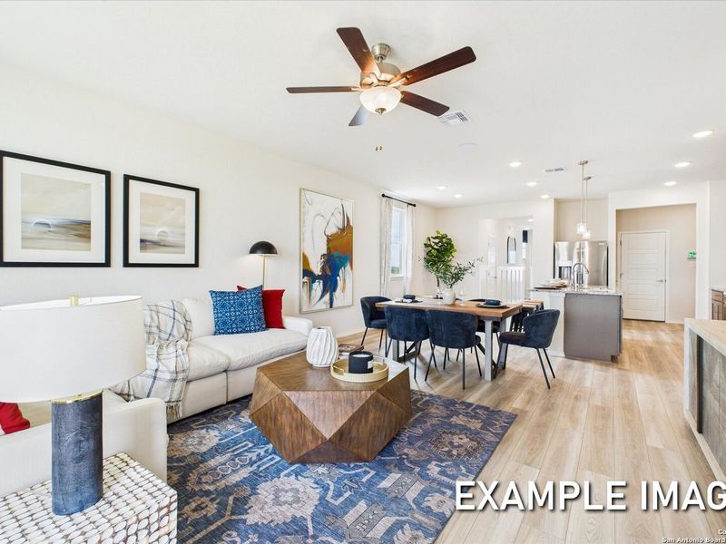 Furnished interior view inside a new home in Agave, San Antonio (Image 6).