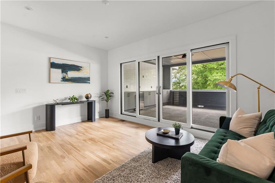 Furnished interior view inside a new home in , Atlanta (Image 19).
