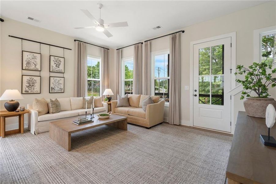 Furnished interior view inside a new home in , Alpharetta (Image 3).