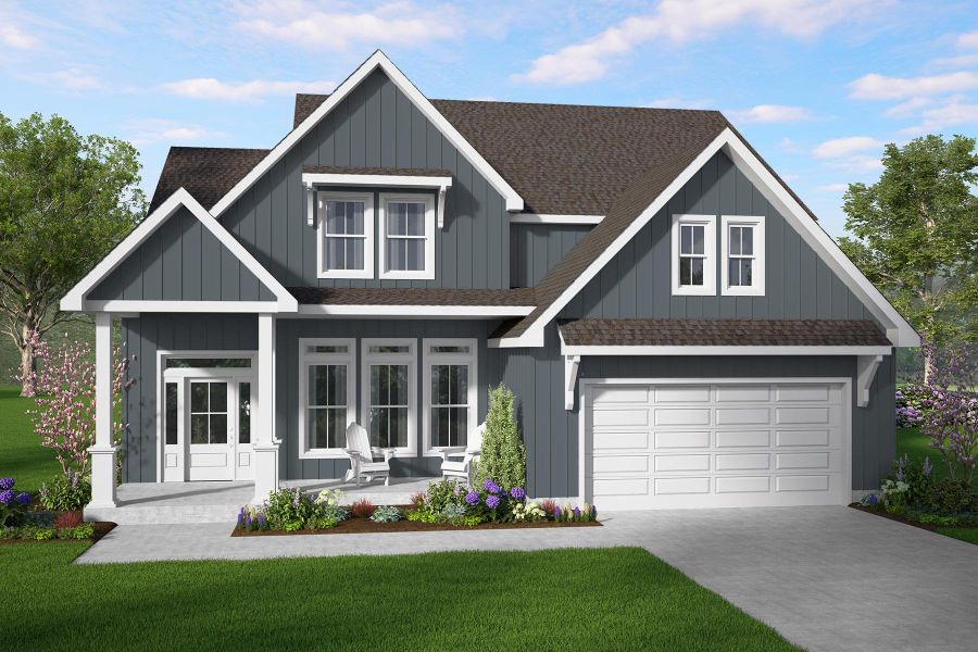 Representative exterior photo of a completed home built from the Savannah by Hunter Quinn Homes in Autumn Mill, Seneca, SC (Image 25).