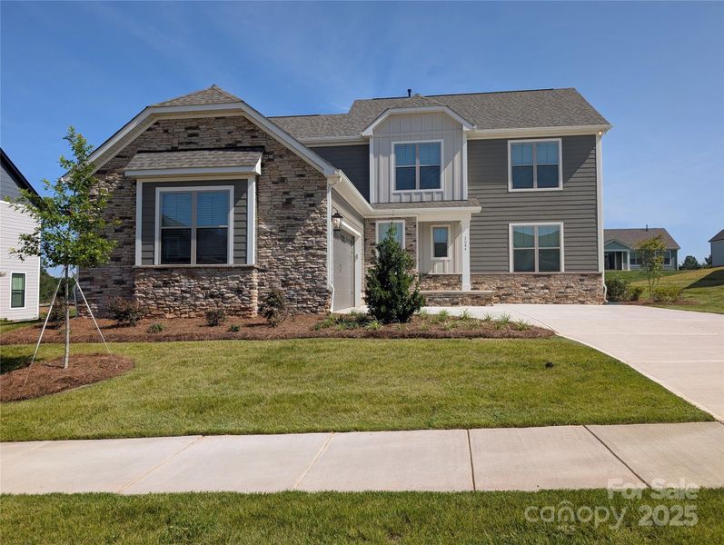 Front exterior of a new home in Stoneridge Hills, Rock Hill, SC, highlighting curb appeal (Image 2).