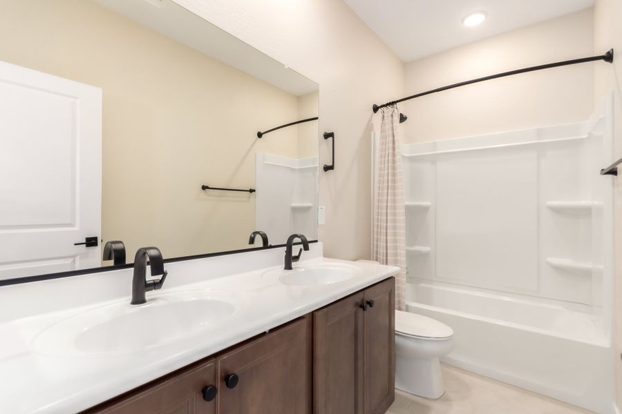 Furnished interior view inside a new home in Eastmark, Mesa (Image 10).