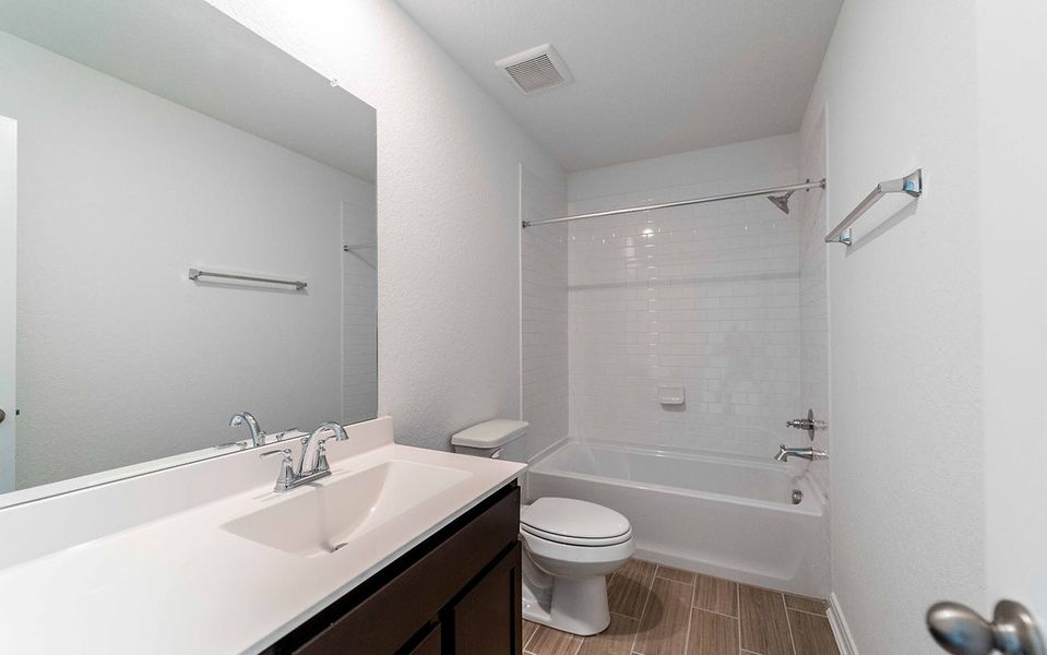 Furnished interior view inside a new home in Homestead, Schertz (Image 11). Furnished interior view inside a new home in Homestead, Schertz (Image 11).