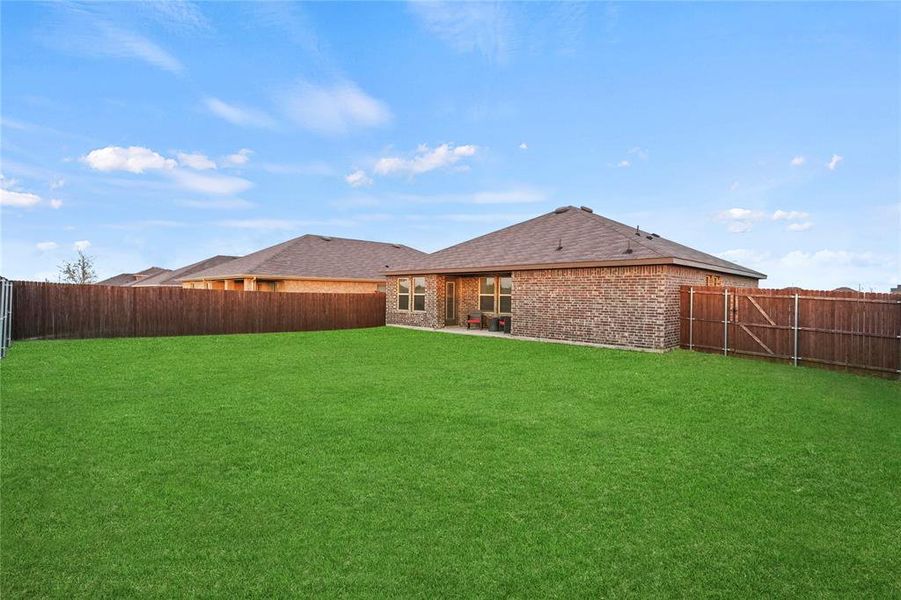 View of yard featuring a patio