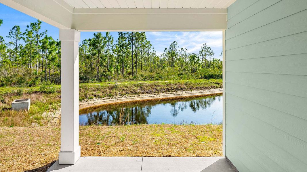 Exterior details and patio area of a home in Palmetto Bluff, Port Saint Joe (Image 3).