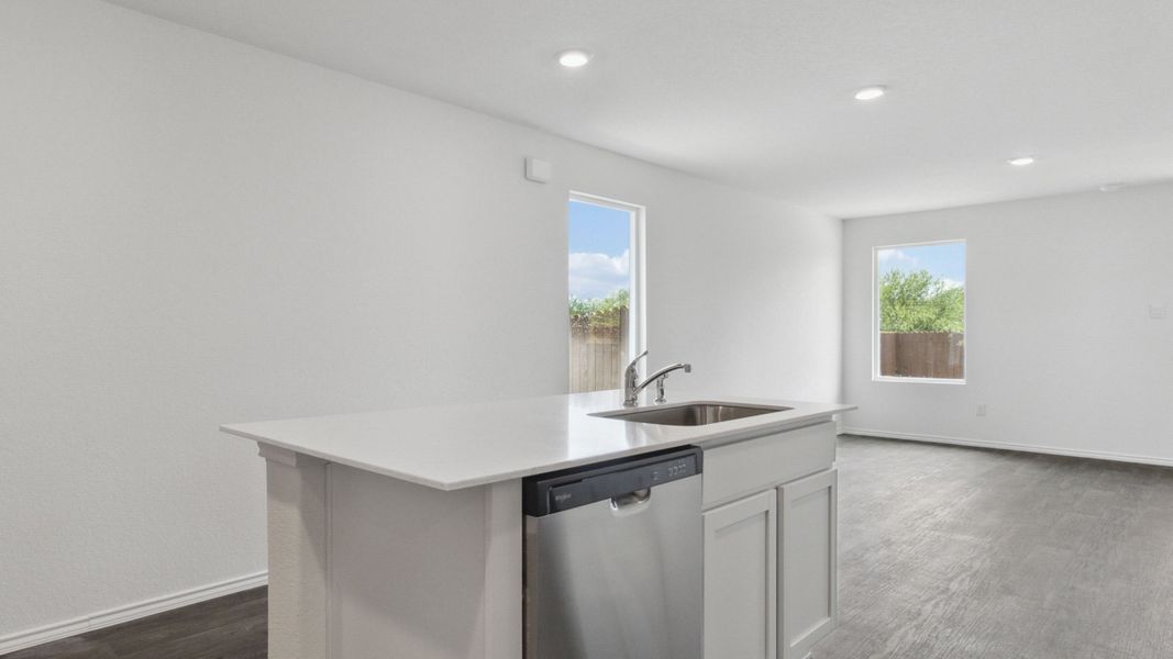 Representative furnished interior of a home built from the T30A Atlanta by D.R. Horton in Riverfield, Josephine (Image 9).