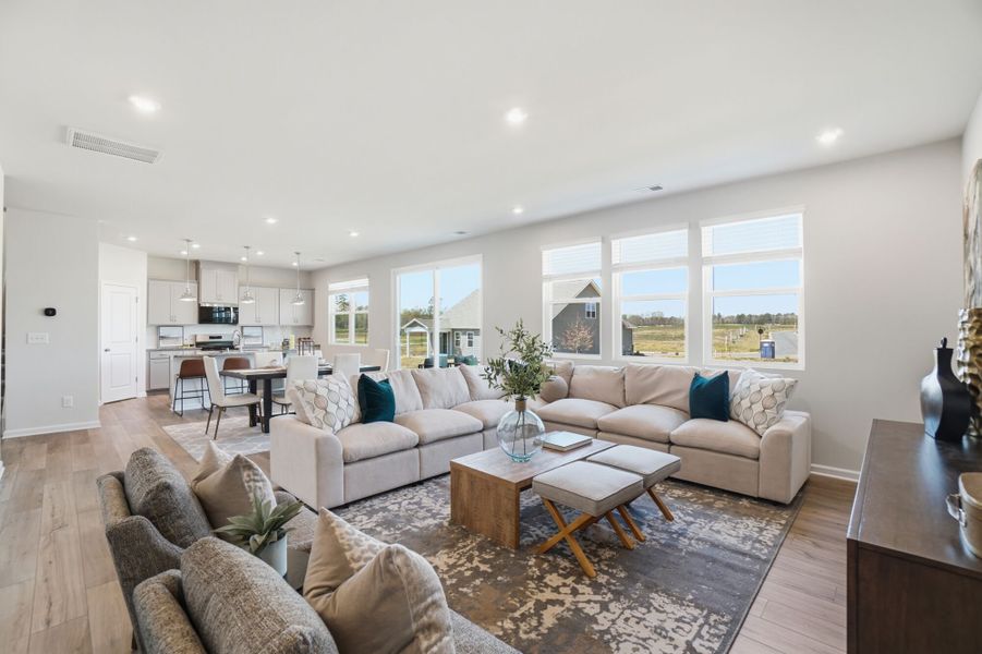 Furnished interior view inside a new home in Waxhaw Landing, Monroe (Image 5). Furnished interior view inside a new home in Waxhaw Landing, Monroe (Image 5).