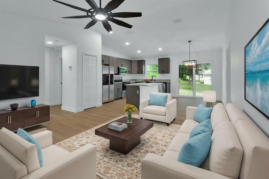 Furnished interior view inside a new home in , Orange City (Image 10). Furnished interior view inside a new home in , Orange City (Image 10).