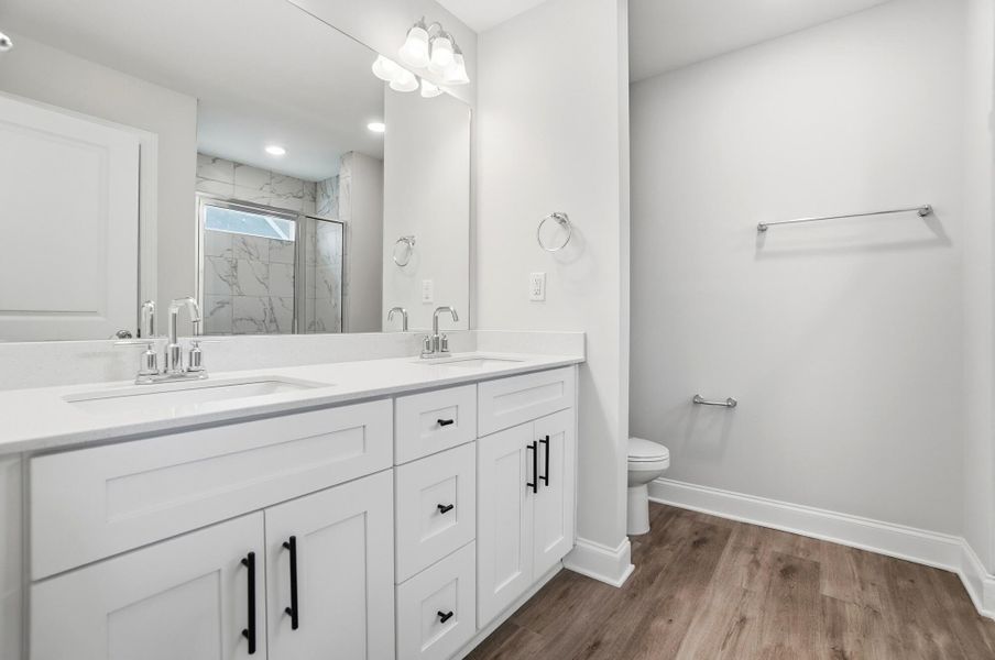 Furnished interior view inside a new home in Harrisburg Village Townhomes, Harrisburg (Image 19).