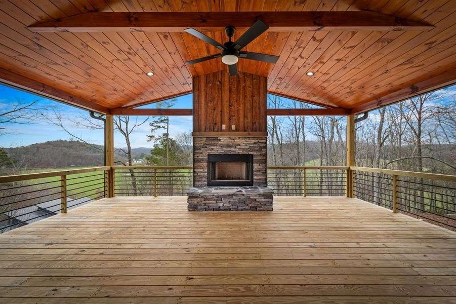 Exterior details and patio area of a home in , Blue Ridge (Image 18). Exterior details and patio area of a home in , Blue Ridge (Image 18).