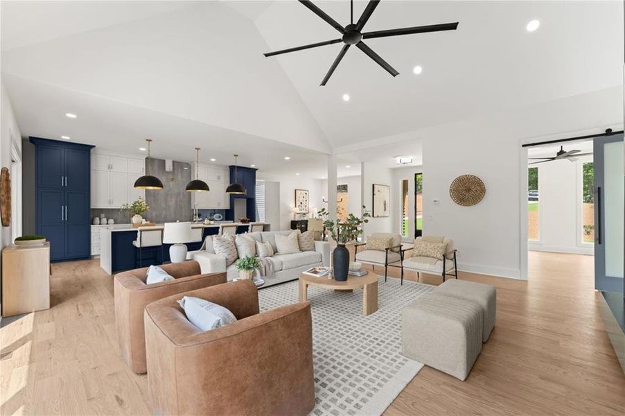 Furnished interior view inside a new home in , Dawsonville (Image 15).