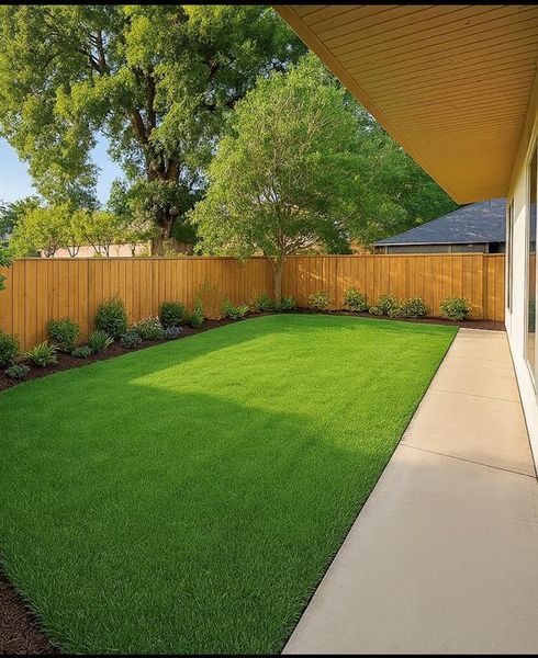 Exterior details and patio area of a home in , Dallas (Image 4). Exterior details and patio area of a home in , Dallas (Image 4).