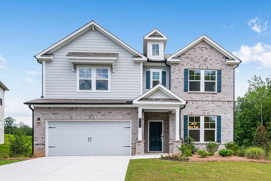 Representative exterior photo of a completed home built from the Kirkwood by Taylor Morrison in Dreycott, Lawrenceville, GA (Image 19). Representative exterior photo of a completed home built from the Kirkwood by Taylor Morrison in Dreycott, Lawrenceville, GA (Image 19).