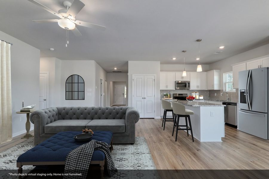Furnished interior view inside a new home in Jordan Grove, Conway (Image 8). Furnished interior view inside a new home in Jordan Grove, Conway (Image 8).