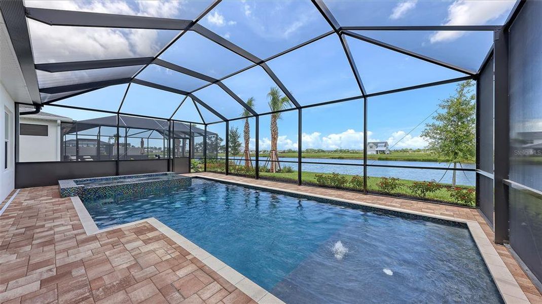 Exterior details and patio area of a home in Gracewater at Sarasota, Sarasota (Image 3). Exterior details and patio area of a home in Gracewater at Sarasota, Sarasota (Image 3).