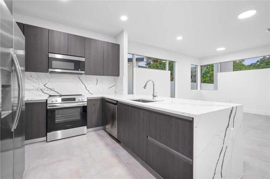 Furnished interior view inside a new home in , Miami (Image 13).