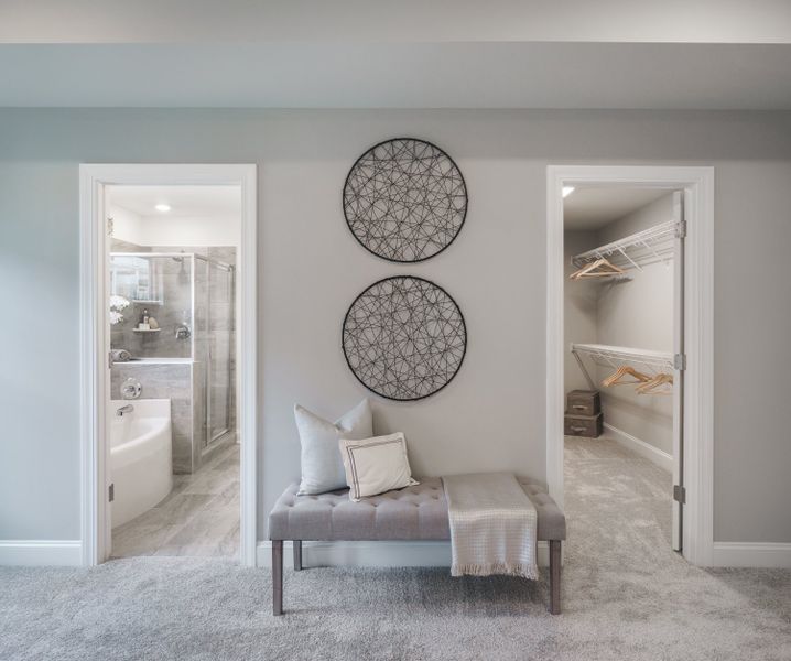 Representative furnished interior of a home built from the The Kensington A by Cothran Homes in Reidville Town Center, Reidville (Image 9).