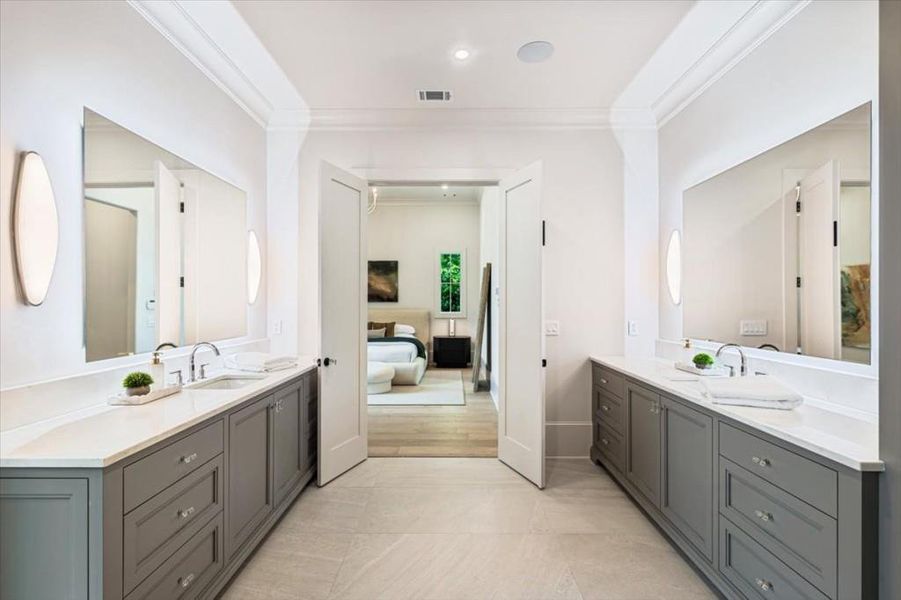 Furnished interior view inside a new home in , Alpharetta (Image 7).