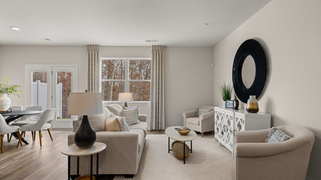 Representative furnished interior of a home built from the Salisbury by D.R. Horton in Echo Glen, Stockbridge (Image 14).