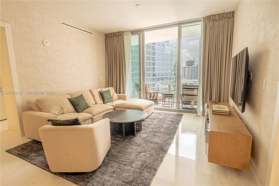 Furnished interior view inside a new home in , Miami (Image 28). Furnished interior view inside a new home in , Miami (Image 28).