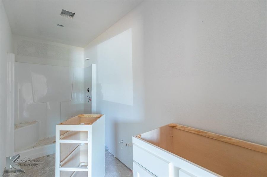 Full bath featuring walk in shower