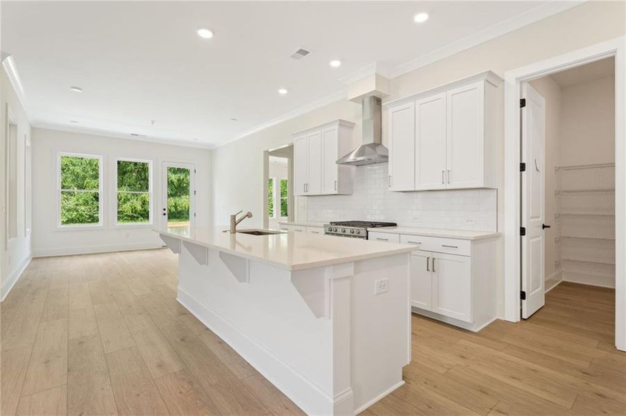 Furnished interior view inside a new home in Oak Valley Estates, Marietta (Image 3). Furnished interior view inside a new home in Oak Valley Estates, Marietta (Image 3).