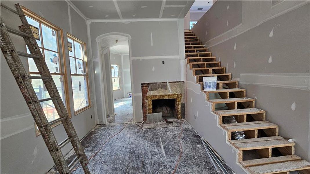 In-progress construction of a new home in , Marietta, GA (Image 27).