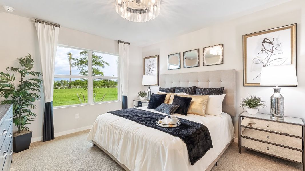Furnished interior view inside a new home in Palmetto Landing at Babcock Ranch Express, Punta Gorda (Image 10).