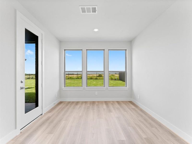 Breakfast Room with Access to the Covered Patio